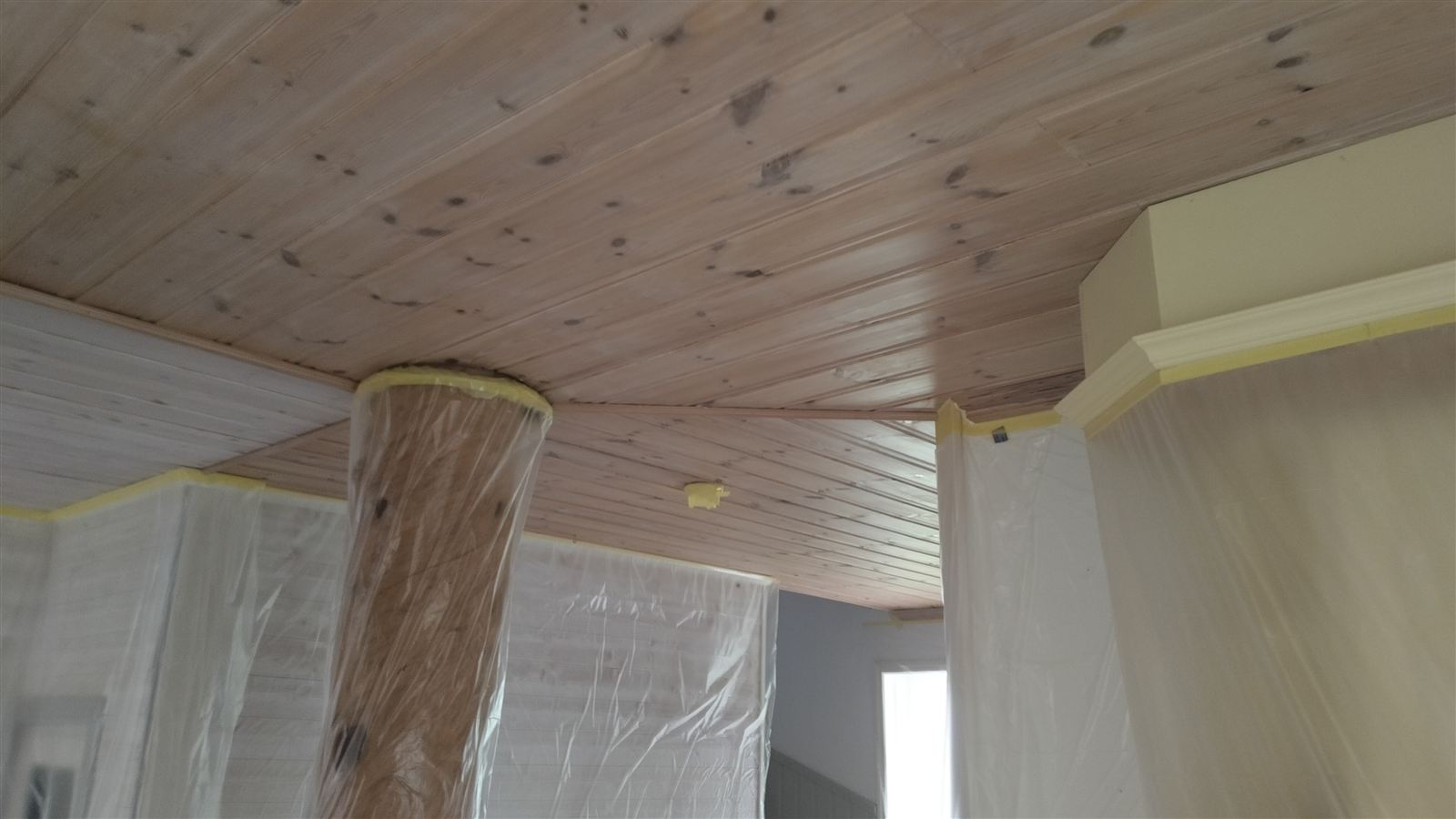 Paneltak före renovering